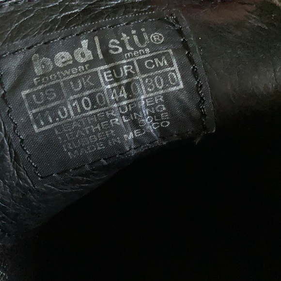 Men’s Bed Stu Three-hole Lace-up Chukka Boots Leather - Picture 6 of 7